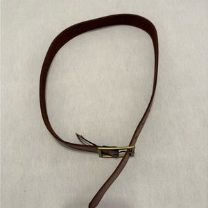 Elegant Brown Leather Belt